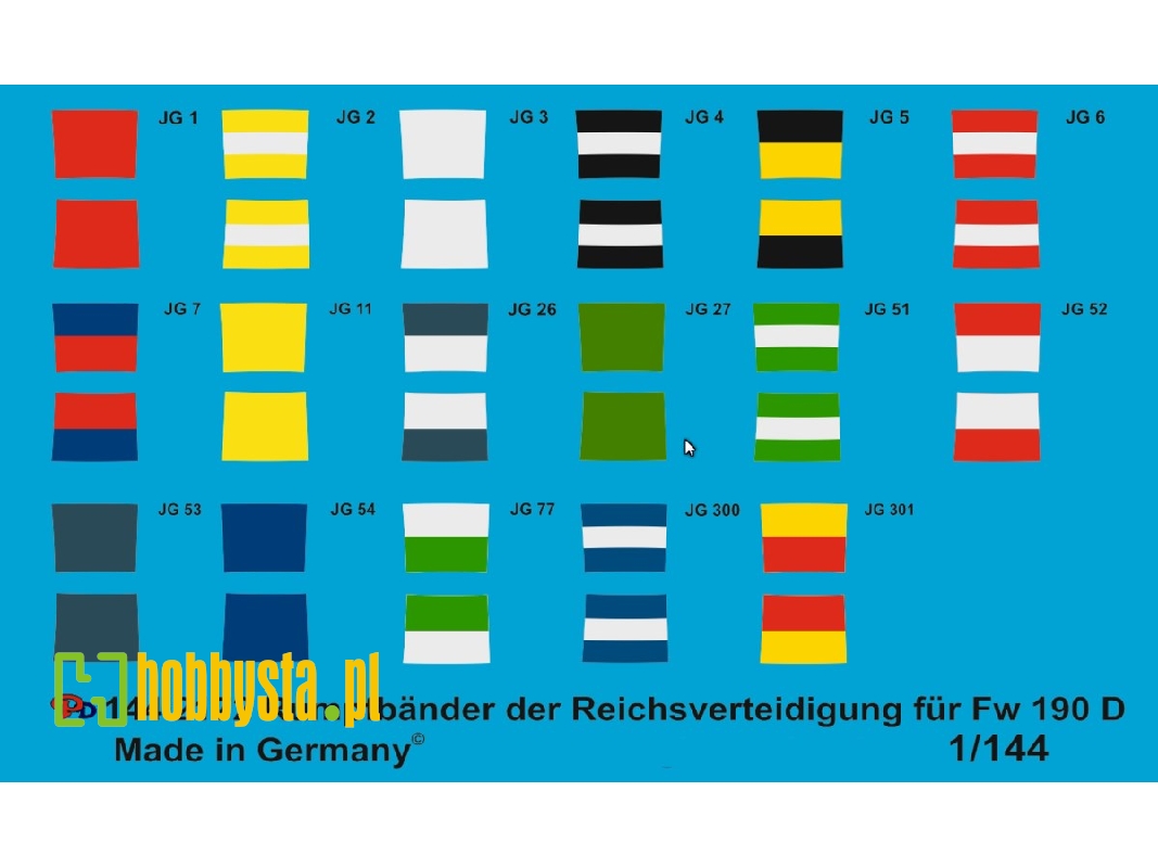 Tail Markings Of The Reich Defense For Fw 190 D - zdjęcie 1