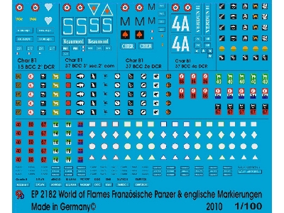 World Of Flames French And English Tank Markings Battle Of France - zdjęcie 1