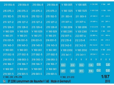 Engine Numbers Of The Model Series V 160 - zdjęcie 1