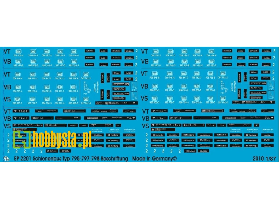 Labeling For Rail Bus Type 795-797-798 - zdjęcie 1