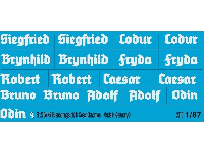 K5 Railway Gun Names - zdjęcie 1
