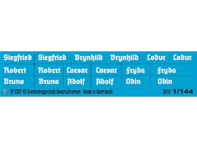K5 Railway Gun Names - zdjęcie 1