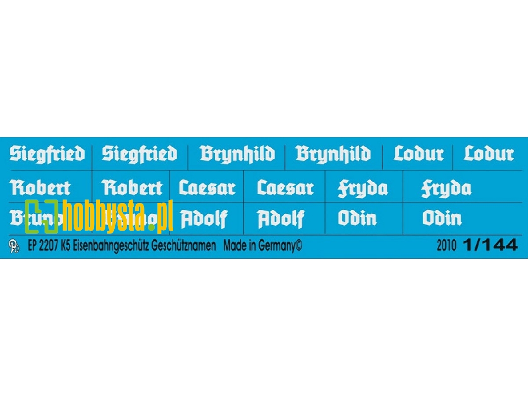 K5 Railway Gun Names - zdjęcie 1