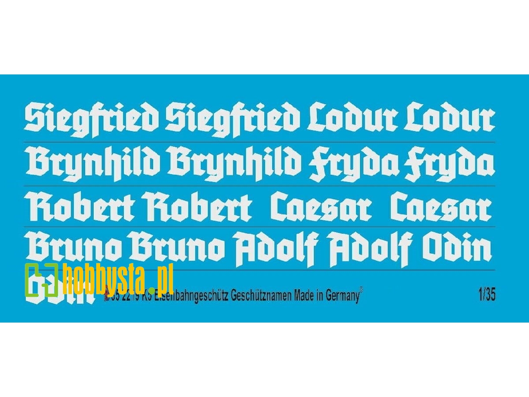 K5 Railway Gun Names - zdjęcie 1