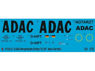 Ec 135 Adac Rescue Helicopter Christoph 70 D-hipt - zdjęcie 1