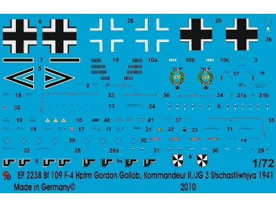 Bf 109 F-4 Hptm. Gordon Gollob, Commander Ii./Jg 3 Stschastliwhja 1941 - zdjęcie 1