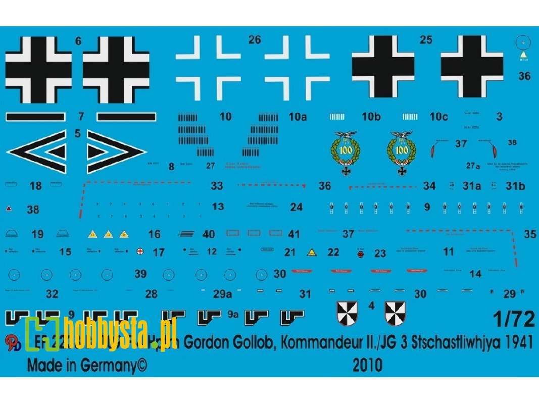 Bf 109 F-4 Hptm. Gordon Gollob, Commander Ii./Jg 3 Stschastliwhja 1941 - zdjęcie 1