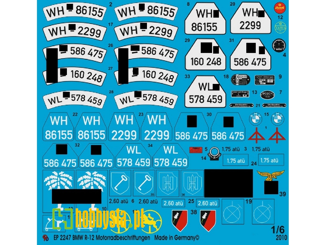 Bmw R-12 Motorcycle Markings - zdjęcie 1