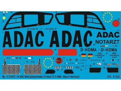 Ec 135 Adac Rescue Helicopter Christoph 20 D-hdma - zdjęcie 1