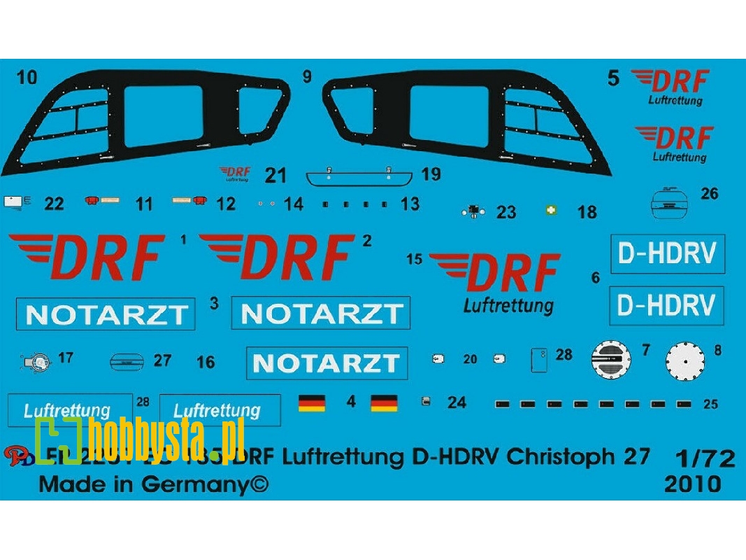 Ec 135 Drf Rescue Helicopter Christoph 27 D-hdrv - zdjęcie 1