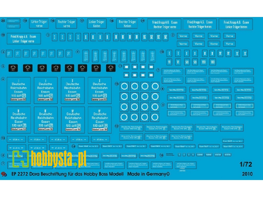 Dora Gun Markings For Hobby Boss Model - zdjęcie 1