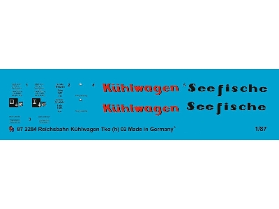 Reichsbahn Kühlwagen Tko(H)02  "seefische" - "kühlwagen" - zdjęcie 1