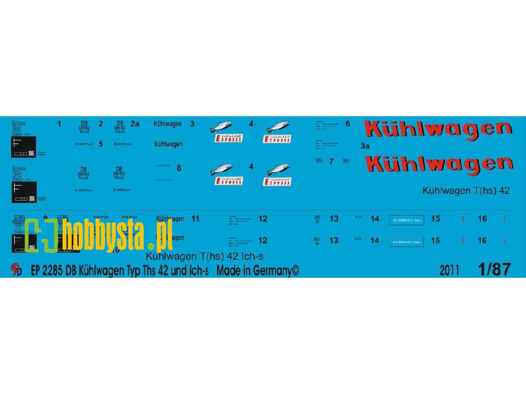 Db Kühlwagen Type T(Hs) 42 And T(Hs) 42 Ich-s - zdjęcie 1
