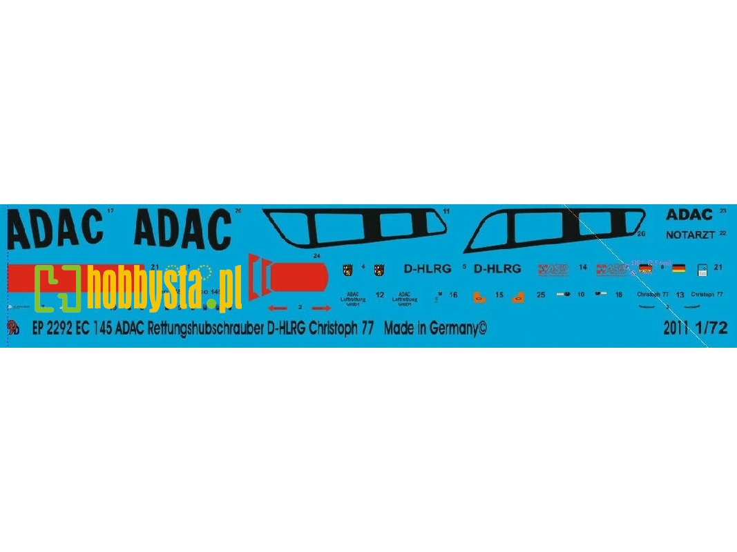 Ec 145 Adac Rescue Helicopter D-hlrg Christoph 77 - zdjęcie 1