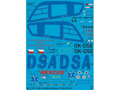 Ec 135 Krystof 5 Czech Rescue Helicopter Of The Das - zdjęcie 1