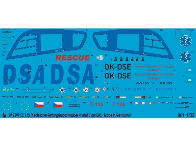 Ec 135 Krystof 5 Czech Rescue Helicopter Of The Das - zdjęcie 1
