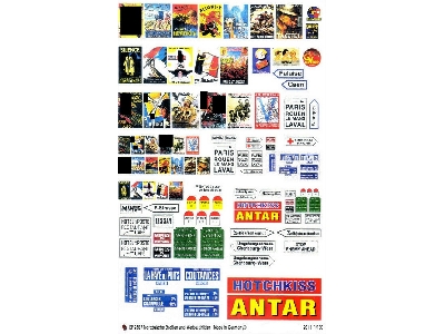 Flames Of War - French Road Signs And Poster - zdjęcie 1