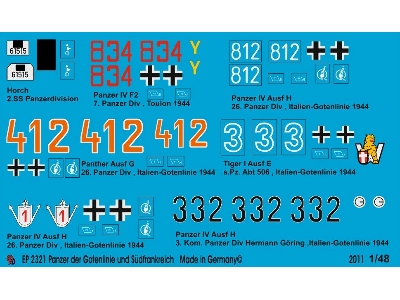 German Tank Markings Of The Goten Line - zdjęcie 1