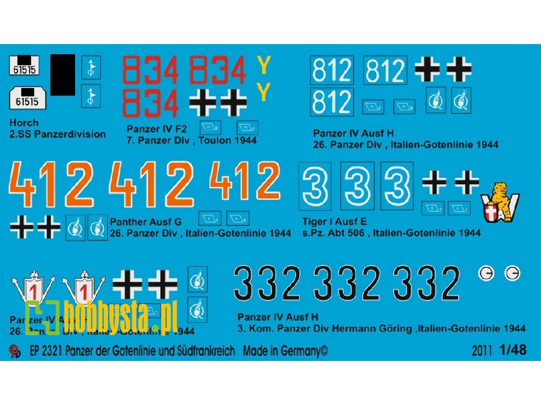 German Tank Markings Of The Goten Line - zdjęcie 1