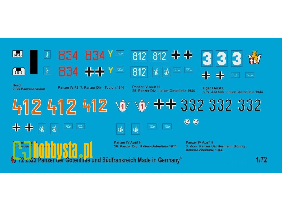 German Tank Markings Of The Goten Line - zdjęcie 1