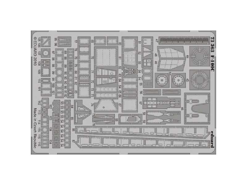  F-100C S. A. 1/72 - Trumpeter - blaszki - zdjęcie 1