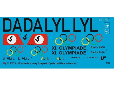 Ju 52 Special Painting Of A Ju 52 Olympic Games 1936 - zdjęcie 1