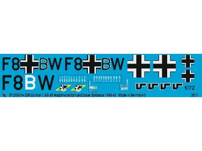 Fw 200 Condor 1./Kg 40 Hauptmann Edmund Daser, Bordeaux 1940-1941 - zdjęcie 1