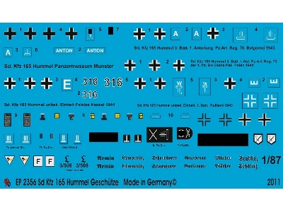 Sd. Fz 165 Hummel Gun Markings - zdjęcie 1