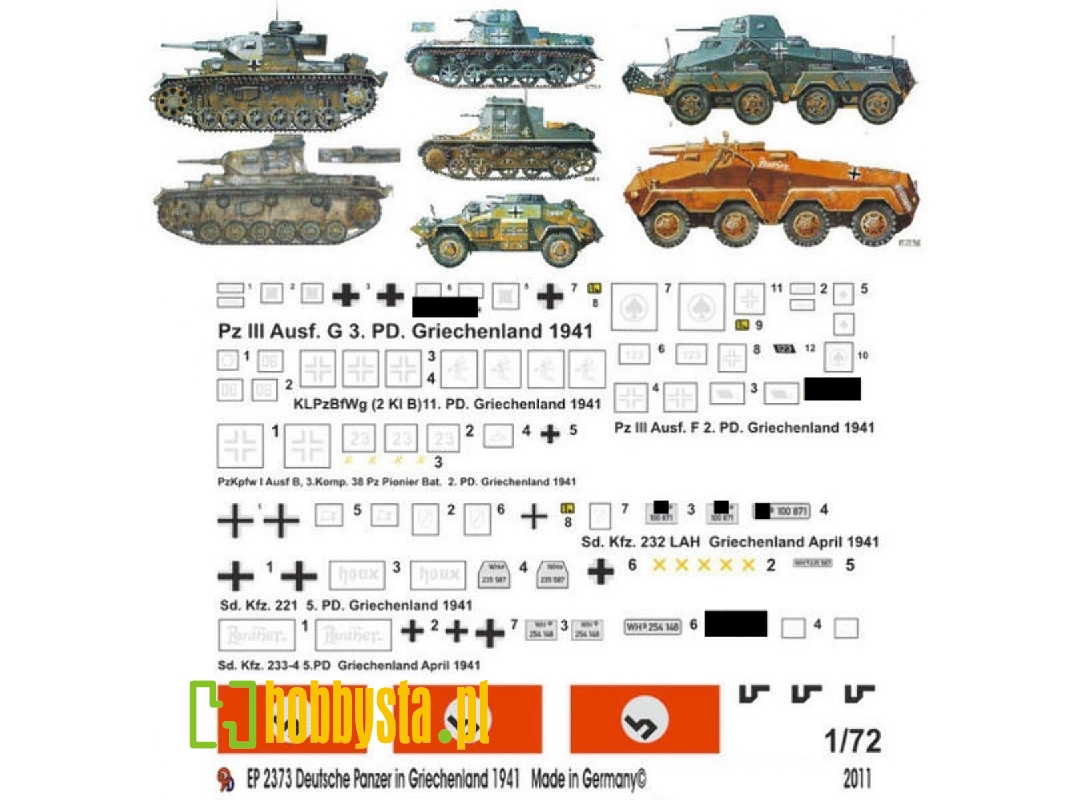 German Tank Markings In Greece 1941 - zdjęcie 1