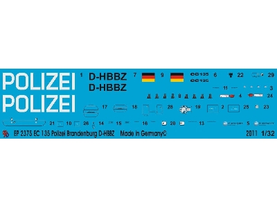 Ec 135 Police Helicopter Brandenburg D-hbbz - zdjęcie 1