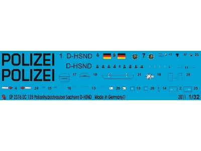Ec 135 Police Helicopter Sachsen D-hsnd - zdjęcie 1