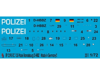 Ec 135 Police Helicopter Brandenburg D-hbbz - zdjęcie 1