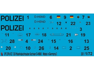 Ec 135 Police Helicopter Sachsen D-hsnd - zdjęcie 1