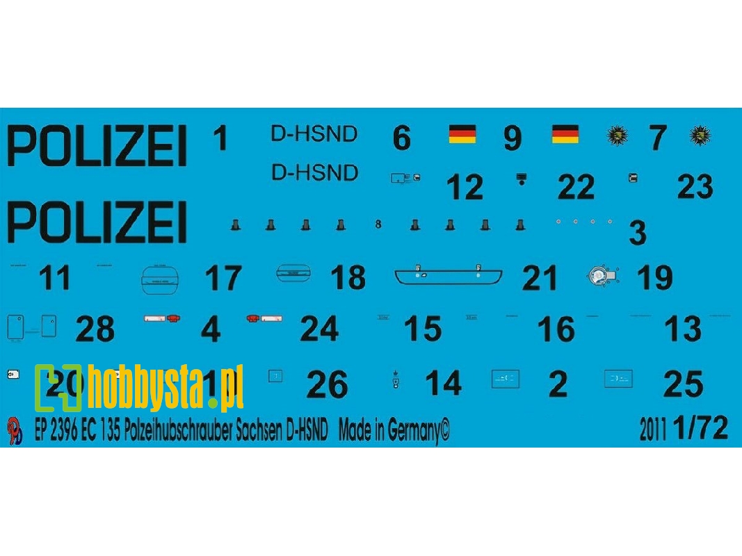 Ec 135 Police Helicopter Sachsen D-hsnd - zdjęcie 1