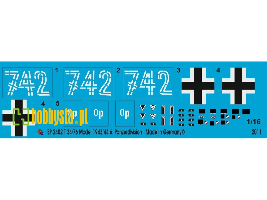 T34/76 Model 1943/1944, 6. Tank Division - zdjęcie 1
