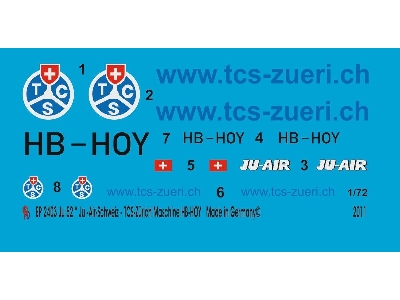 Ju 52 Ju-air-switzerland Tcs-zurich Machine Hb-hoy - zdjęcie 1