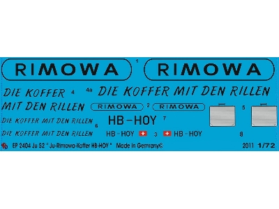 Ju 52 "rimowa - Koffer" - zdjęcie 1