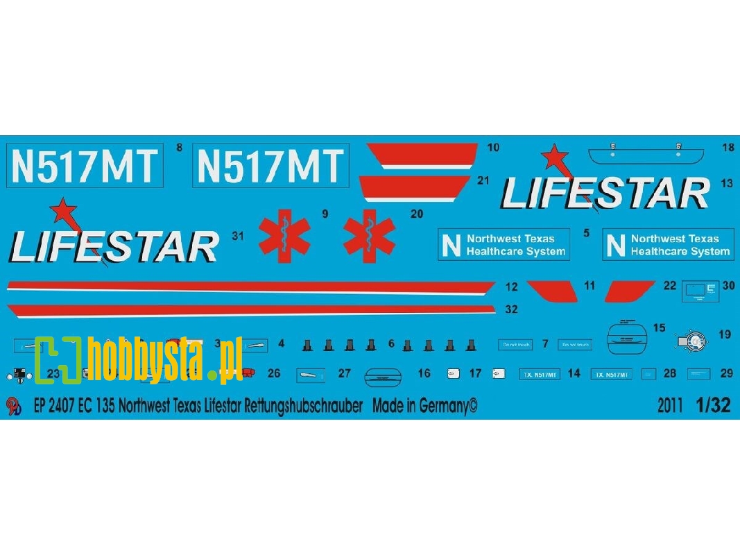 Ec 135 Northwest Texas Lifestar Rescue Helicopter - zdjęcie 1
