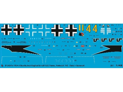 Fw 190 A-4 Oberstleutnant Siegfried Schnell 9/Jg 2 Vannes 1943 - zdjęcie 1