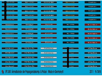 Cuff Titles Of Propaganda Company And Police - zdjęcie 1