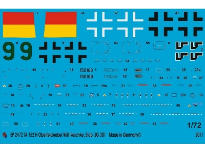 Ta 152 H Oberfeldwebel Willi Reschke, Stab/Jg 301 - zdjęcie 1