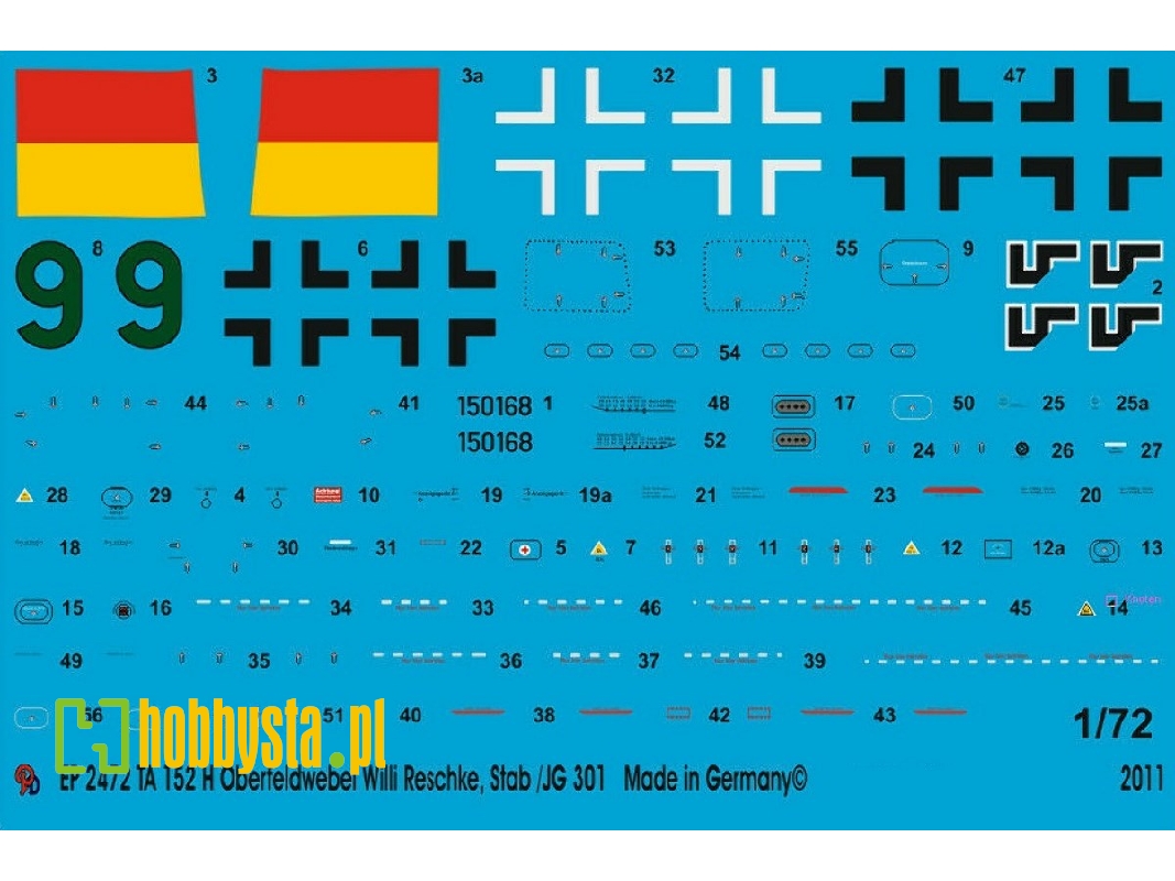 Ta 152 H Oberfeldwebel Willi Reschke, Stab/Jg 301 - zdjęcie 1