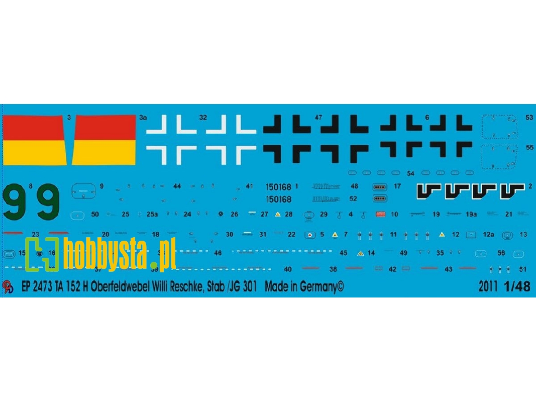 Ta 152 H Oberfeldwebel Willi Reschke, Stab/Jg 301 - zdjęcie 1