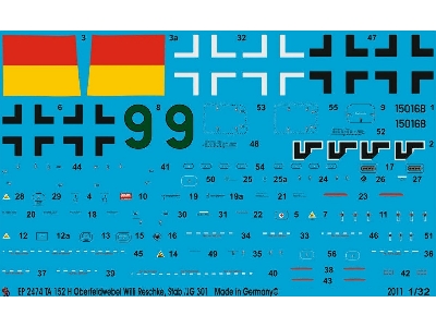 Ta 152 H Oberfeldwebel Willi Reschke, Stab/Jg 301 - zdjęcie 1