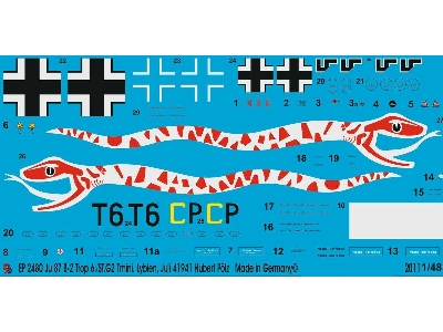 Ju 87b-2 Trop 6./St.G 2 Timini, Lybia, July 1941 Hubert Pölz - zdjęcie 1