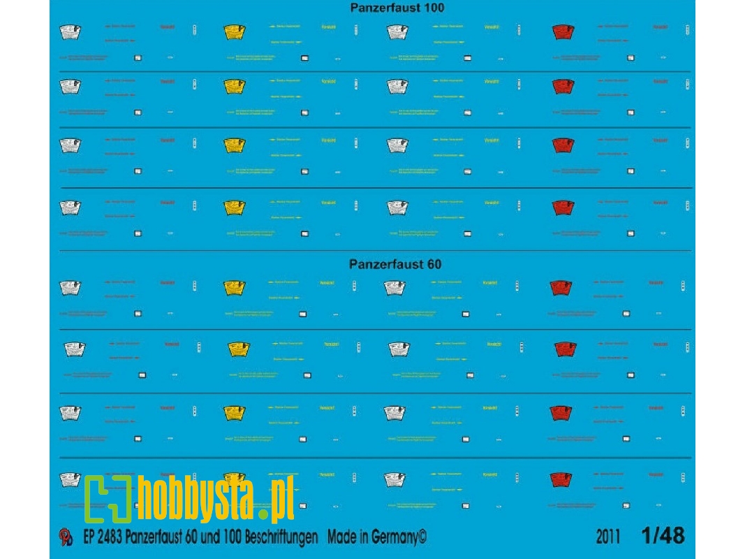 60 And 100 Panzerfaust Markings - zdjęcie 1
