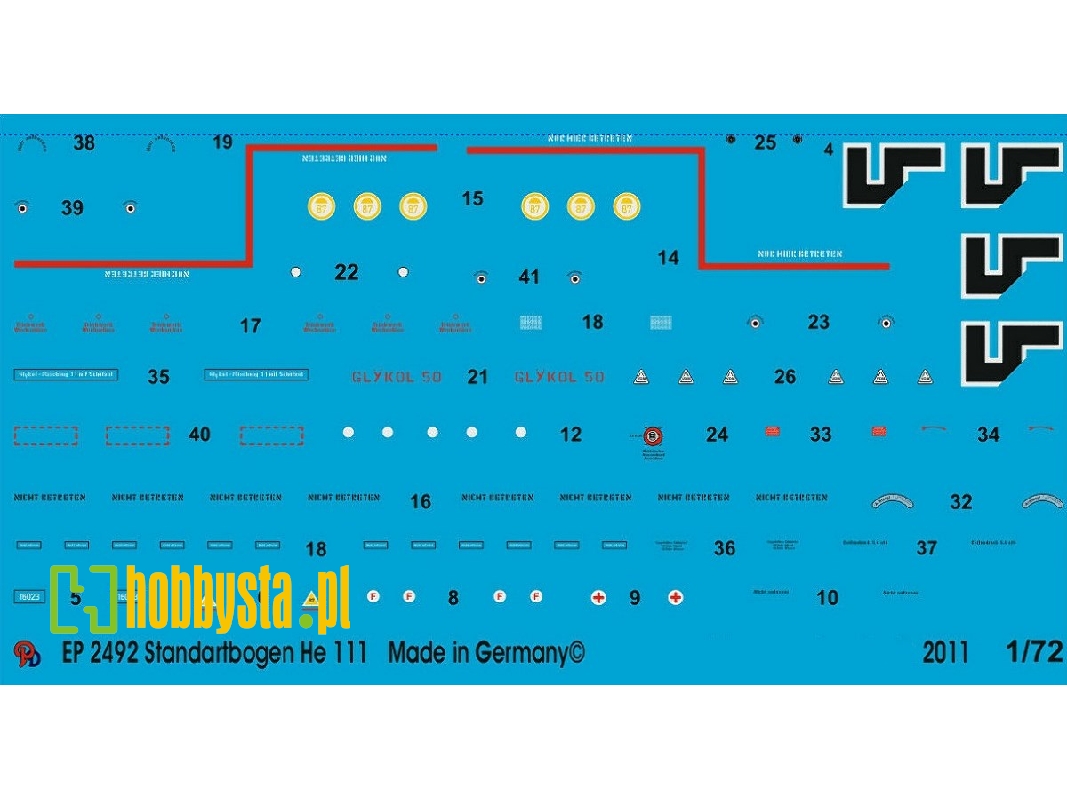 Standard Stencils He 111 - zdjęcie 1