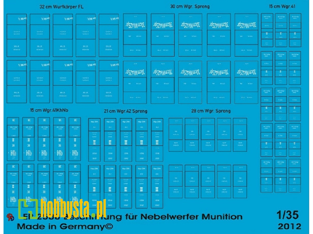 Markings For Nebelwerfer Ammo - zdjęcie 1