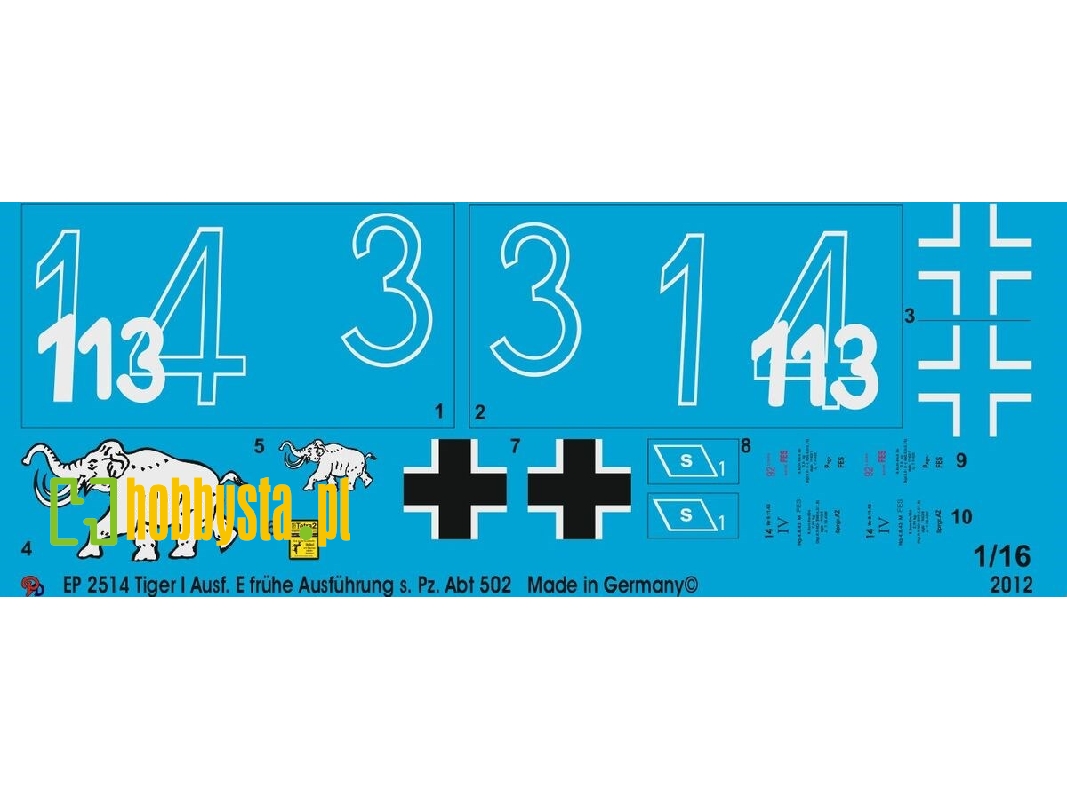 Tiger I Ausf E Early Version S. Pz. Abt 502 - zdjęcie 1