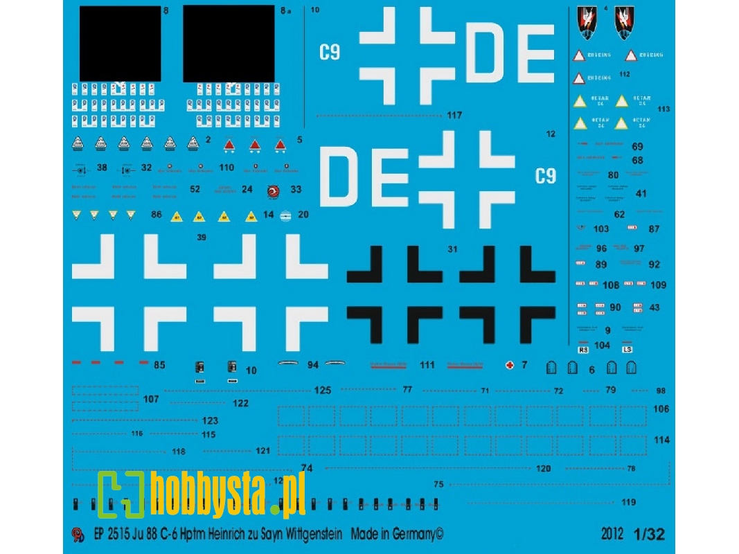 Ju 88 C 6 Hptm Heinrich Zu Sayn Wittgenstein - zdjęcie 1